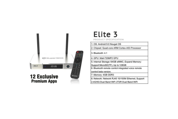 Technical Specifications Of The Superbox Elite