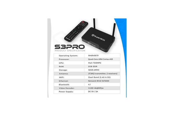 Technical Specifications Of The Superbox S3 Pro